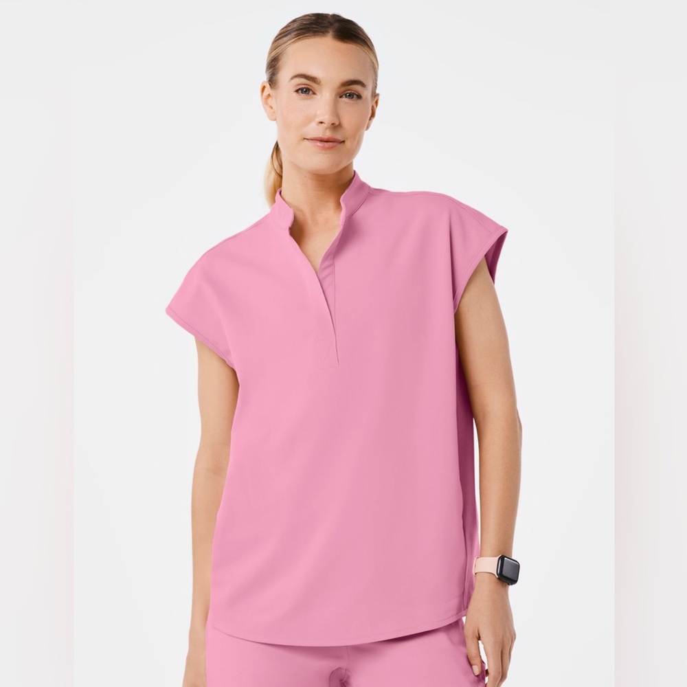 Figs Chalk Pink XS Rafaela Top